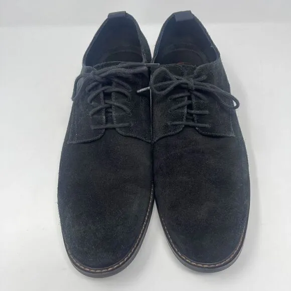 Blondo Men's Black Suede Kenny Plain Toe Derby Shoes Size 11M