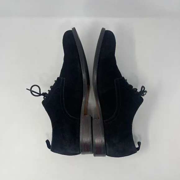 Blondo Men's Black Suede Kenny Plain Toe Derby Shoes Size 11M
