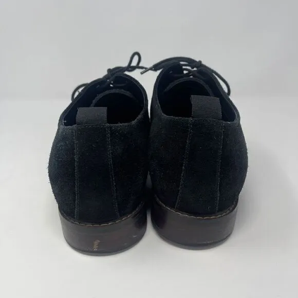 Blondo Men's Black Suede Kenny Plain Toe Derby Shoes Size 11M