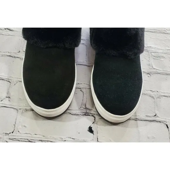 Blondo Waterproof Slip On Shoes Fur Lined Black WOMENS SIZE 6.5 M