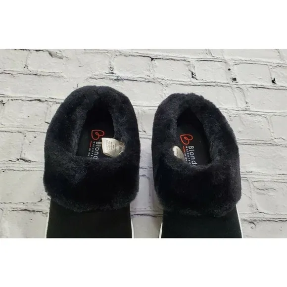 Blondo Waterproof Slip On Shoes Fur Lined Black WOMENS SIZE 6.5 M