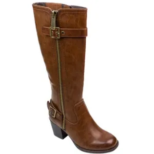 Boots Brown Knee High Womens White Mountain Dover Harness Cognac Size 10