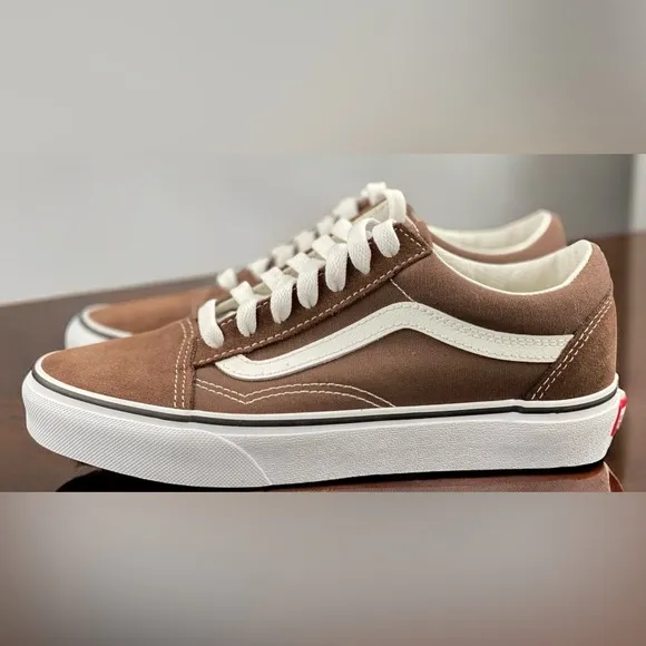 Brand New Old Skool Vans Brown Suede Women Size 5.5 Women Size 5.5