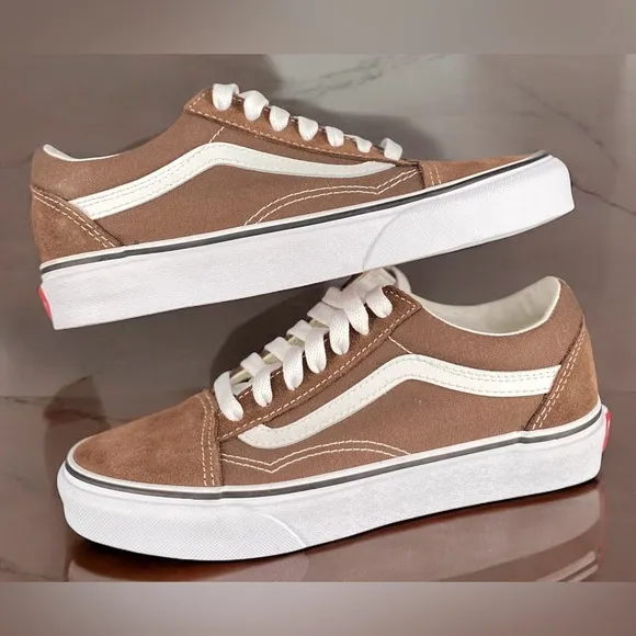 Brand New Old Skool Vans Brown Suede Women Size 5.5 Women Size 5.5