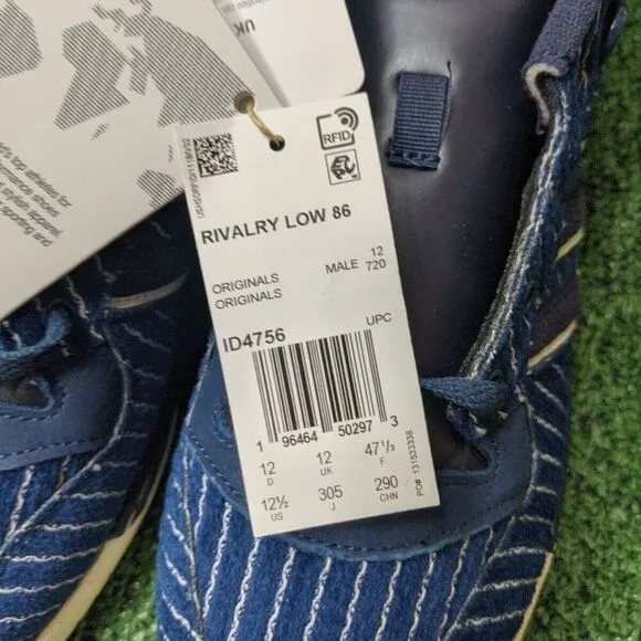 BRAND NEW ADIDAS RIVALRY‎ LOW 86 Mens Size 12.5 UNRELEASED NY YANKEES RARE