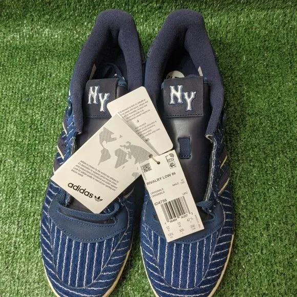 BRAND NEW ADIDAS RIVALRY‎ LOW 86 Mens Size 12.5 UNRELEASED NY YANKEES RARE