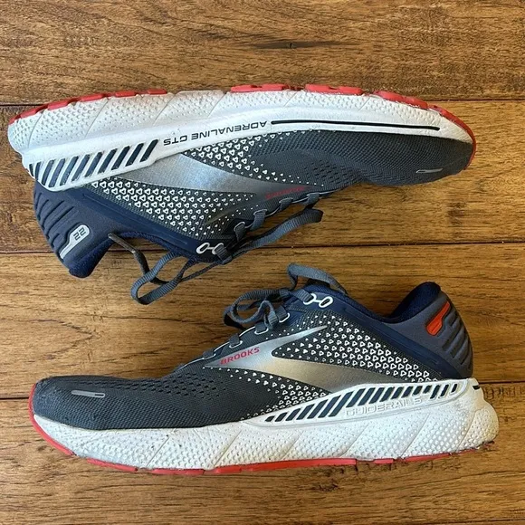 Brooks Adrenaline GTS 22 Road Running Shoes Cushioned Support Men's Size 8 Wide