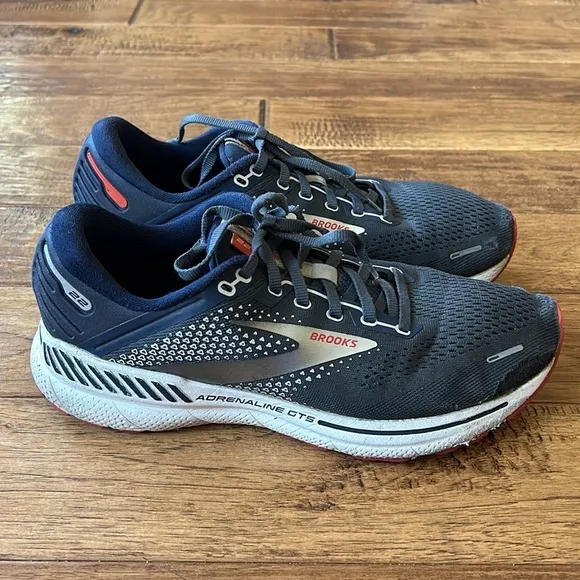 Brooks Adrenaline GTS 22 Road Running Shoes Cushioned Support Men's Size 8 Wide