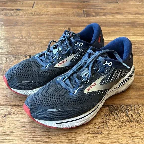 Brooks Adrenaline GTS 22 Road Running Shoes Cushioned Support Men's Size 8 Wide