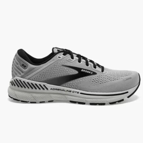 Brooks Adrenaline GTS 22 Road Running Sneakers Gray/Black Size 15 4E Extra Wide