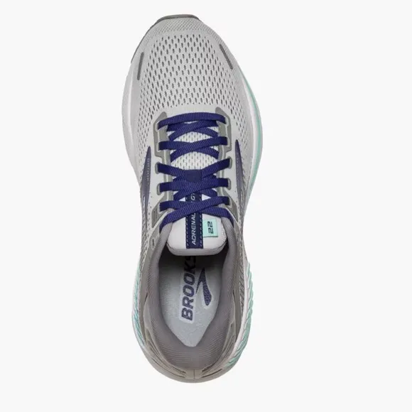 BROOKS Adrenaline GTS 22 Women Alloy/Blue/GreenRunning Shoes SIZE  9 NEW