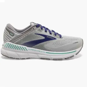 BROOKS Adrenaline GTS 22 Women Alloy/Blue/GreenRunning Shoes SIZE  9 NEW