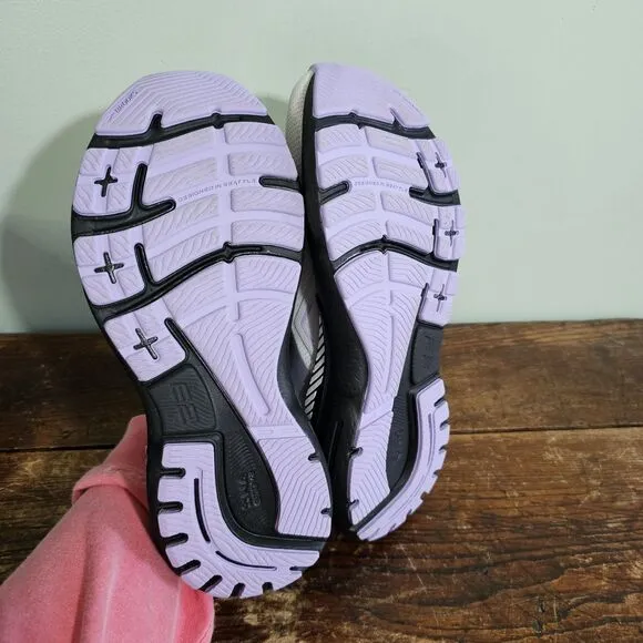 Brooks Adrenaline GTS 23 Gray Black Purple Womens Size 9.5 NARROW