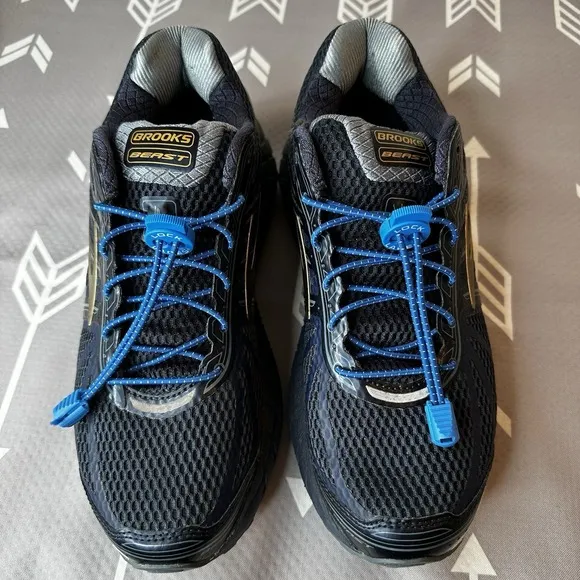 Brooks Beast DNA Flex TRA Men Dark Blue Running Shoes Size 8.5 Medium D