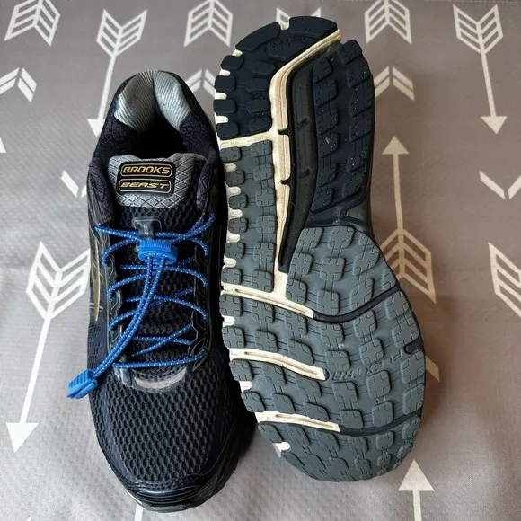 Brooks Beast DNA Flex TRA Men Dark Blue Running Shoes Size 8.5 Medium D