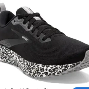 Brooks Black and Gray Athletic Shoes with Speckled Midsole