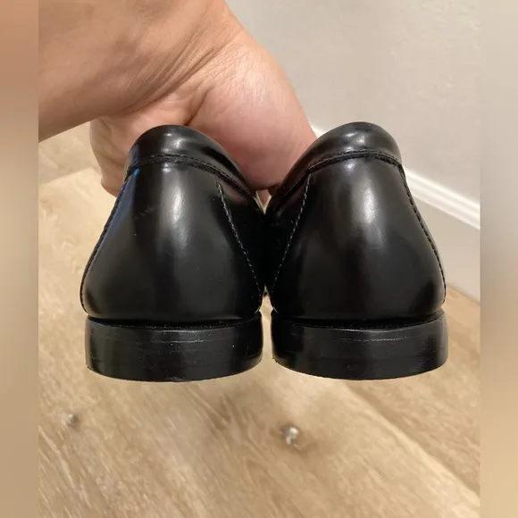 Brooks Brothers Black Leather Casual Penny Loafer Men Shoes Size 6New No Box