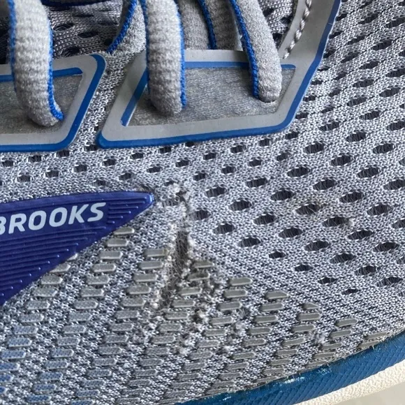 Brooks Ghost 12 Running Walking Training Shoes Gray Blue Men's Sz 12 Read