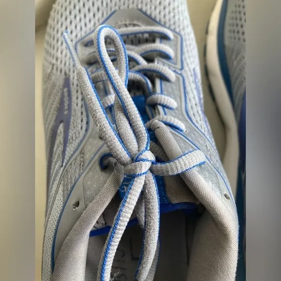Brooks Ghost 12 Running Walking Training Shoes Gray Blue Men's Sz 12 Read