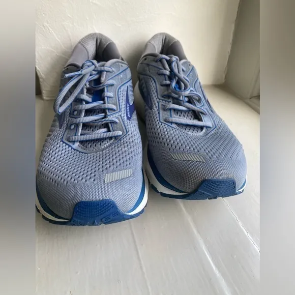 Brooks Ghost 12 Running Walking Training Shoes Gray Blue Men's Sz 12 Read