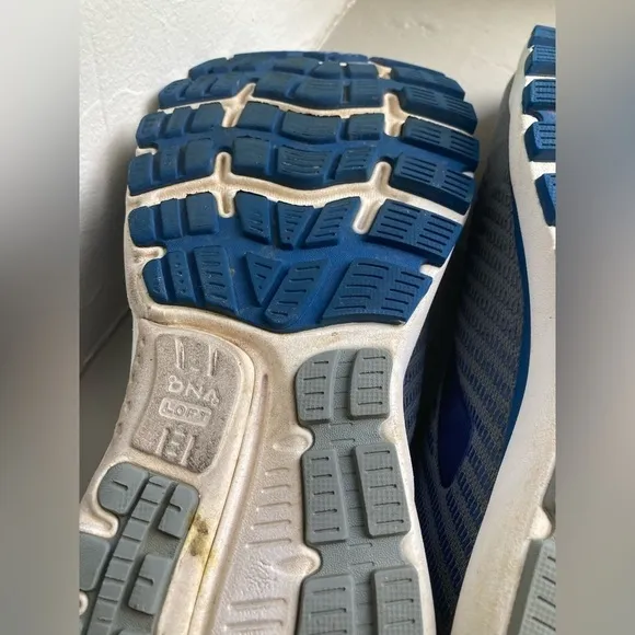 Brooks Ghost 12 Running Walking Training Shoes Gray Blue Men's Sz 12 Read