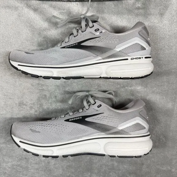 Brooks Ghost 15 Gray Running Shoes Men’s Size 7.5 2E Wide
