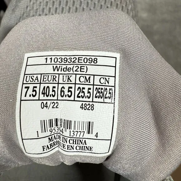 Brooks Ghost 15 Gray Running Shoes Men’s Size 7.5 2E Wide
