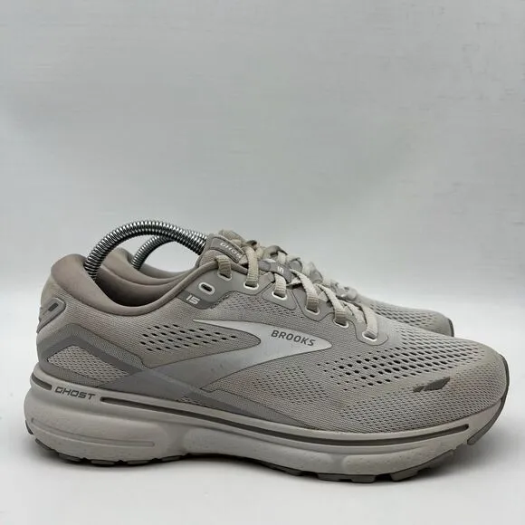 Brooks Ghost 15 Women's 9 D Wide Triple Gray Running Training Shoes