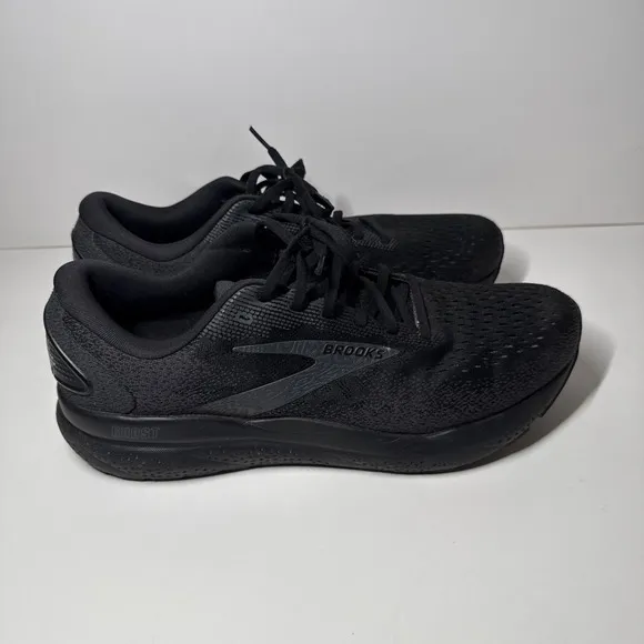 Brooks Ghost 16 Shoes Mens‎ 11.5 Wide Black Ebony Run Neutral Trainer Stability