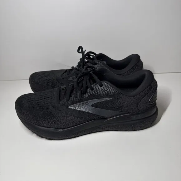 Brooks Ghost 16 Shoes Mens‎ 11.5 Wide Black Ebony Run Neutral Trainer Stability