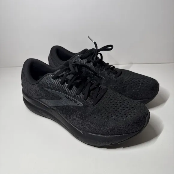 Brooks Ghost 16 Shoes Mens‎ 11.5 Wide Black Ebony Run Neutral Trainer Stability