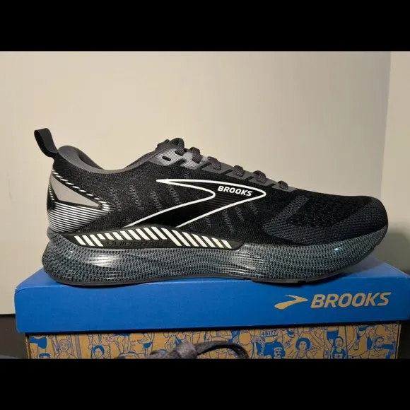 Brooks Levitate GTS 6 Running Shoes Sneakers Black Pearl/Ebony/White Men’s 11.5
