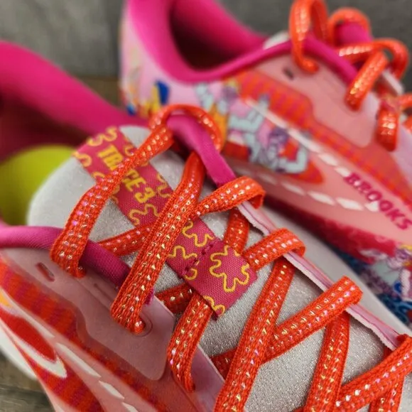 Brooks Trace 3 Size 11 Mens Pink Blue Yellow Multicolor Casual Running Shoes