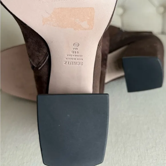 Brown Suede boots soft Heels