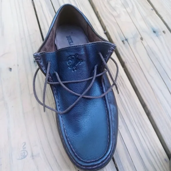 Buckaroo Brown Men's Moc Toe Casual Shoes Sz 43/ 9