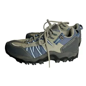 Cannondale Cycling Mountain Biking Shoes 7.5 Blue Grey Rugged Lace Up Hiking
