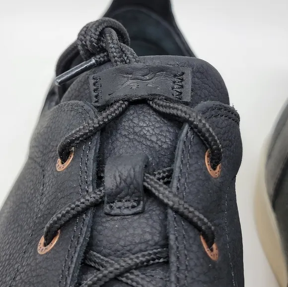 Chaco Men's Davis Lace Black Leather Casual Sneakers Shoes Size 14 US J106259