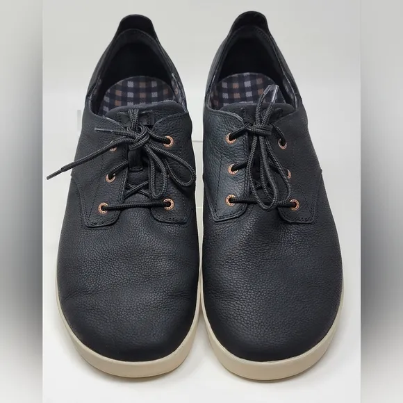 Chaco Men's Davis Lace Black Leather Casual Sneakers Shoes Size 14 US J106259