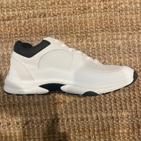 Chanel Logo White and Black Sneakers 1-1