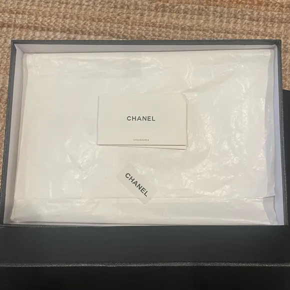 Chanel Logo White and Black Sneakers 1-1