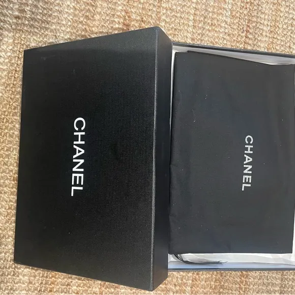 Chanel Logo White and Black Sneakers 1-1