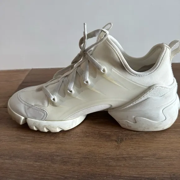 Christian Dior D-CONNECT SNEAKER White Sneakers Size 40
