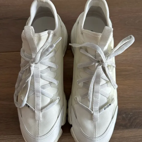 Christian Dior D-CONNECT SNEAKER White Sneakers Size 40