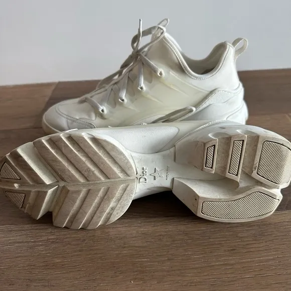 Christian Dior D-CONNECT SNEAKER White Sneakers Size 40
