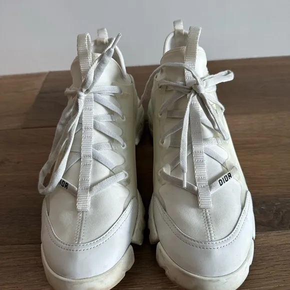 Christian Dior D-CONNECT SNEAKER White Sneakers Size 40