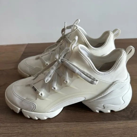 Christian Dior D-CONNECT SNEAKER White Sneakers Size 40