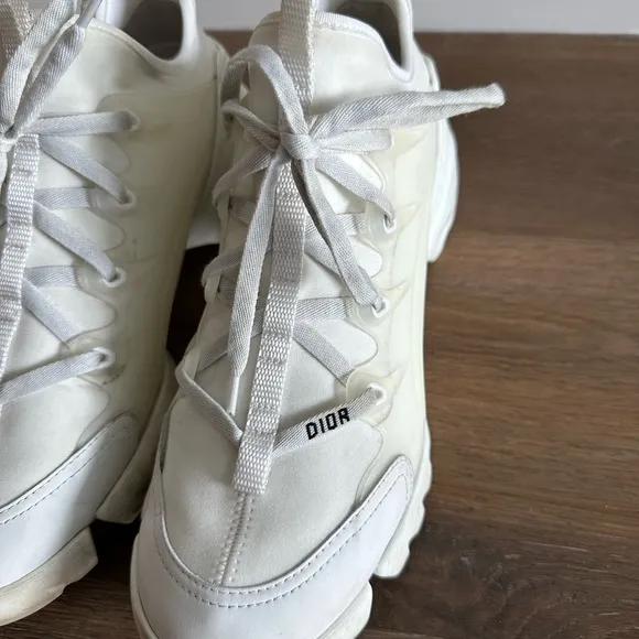 Christian Dior D-CONNECT SNEAKER White Sneakers Size 40