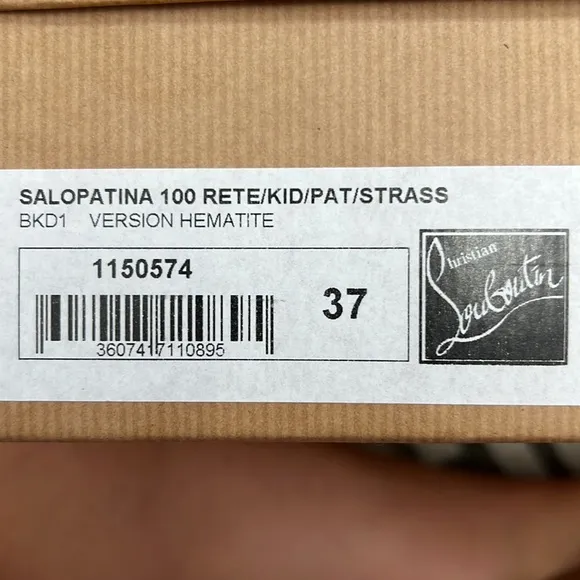 Christian Louboutin Salopatina t-strap black heels size 37 worn once with box
