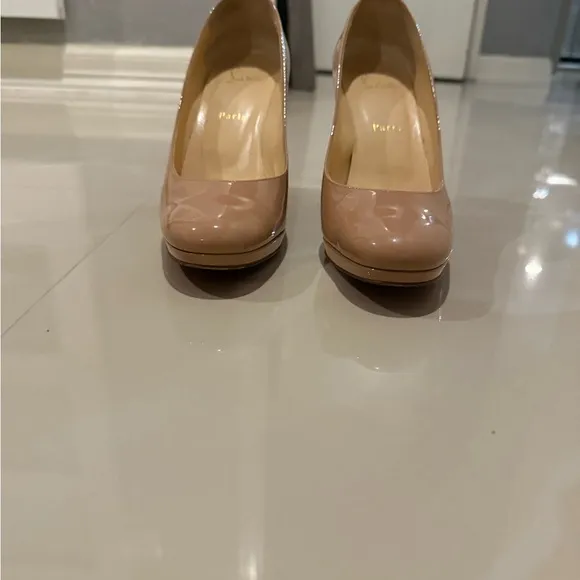Christian Louboutin Tan Heels Classic Design