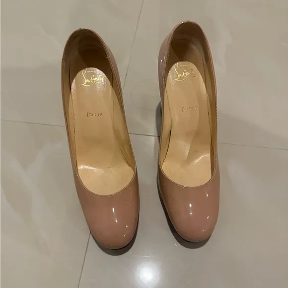 Christian Louboutin Tan Heels Classic Design